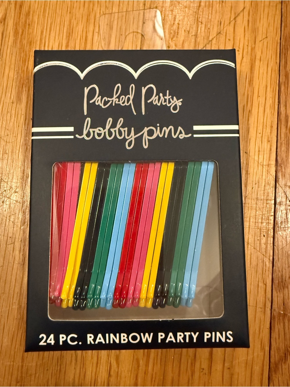 Packed Party Rainbow Bobby Pins - Multicolor NEW